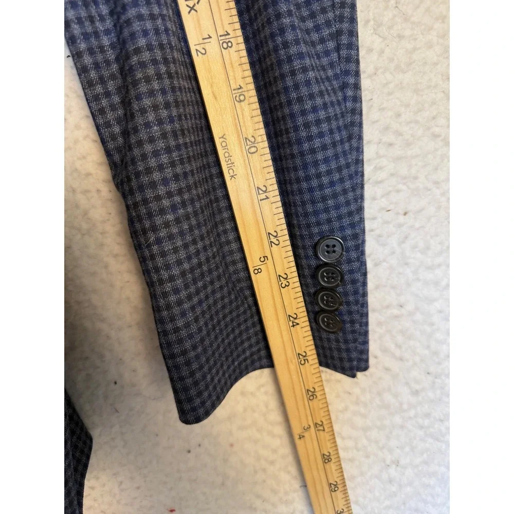 Lauren Ralph Lauren Sport Blazer Mens 42‎ Blue Herringbone Tweed Business Work